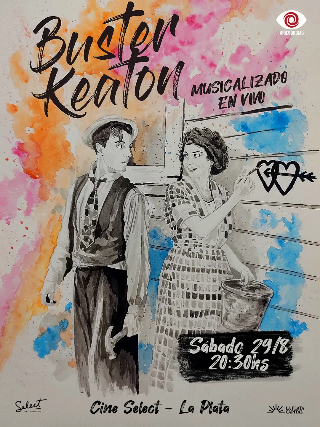 Buster Keaton Musicalizado en vivo
